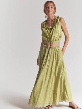 Madelyn Cotton Maxi Skirt Set